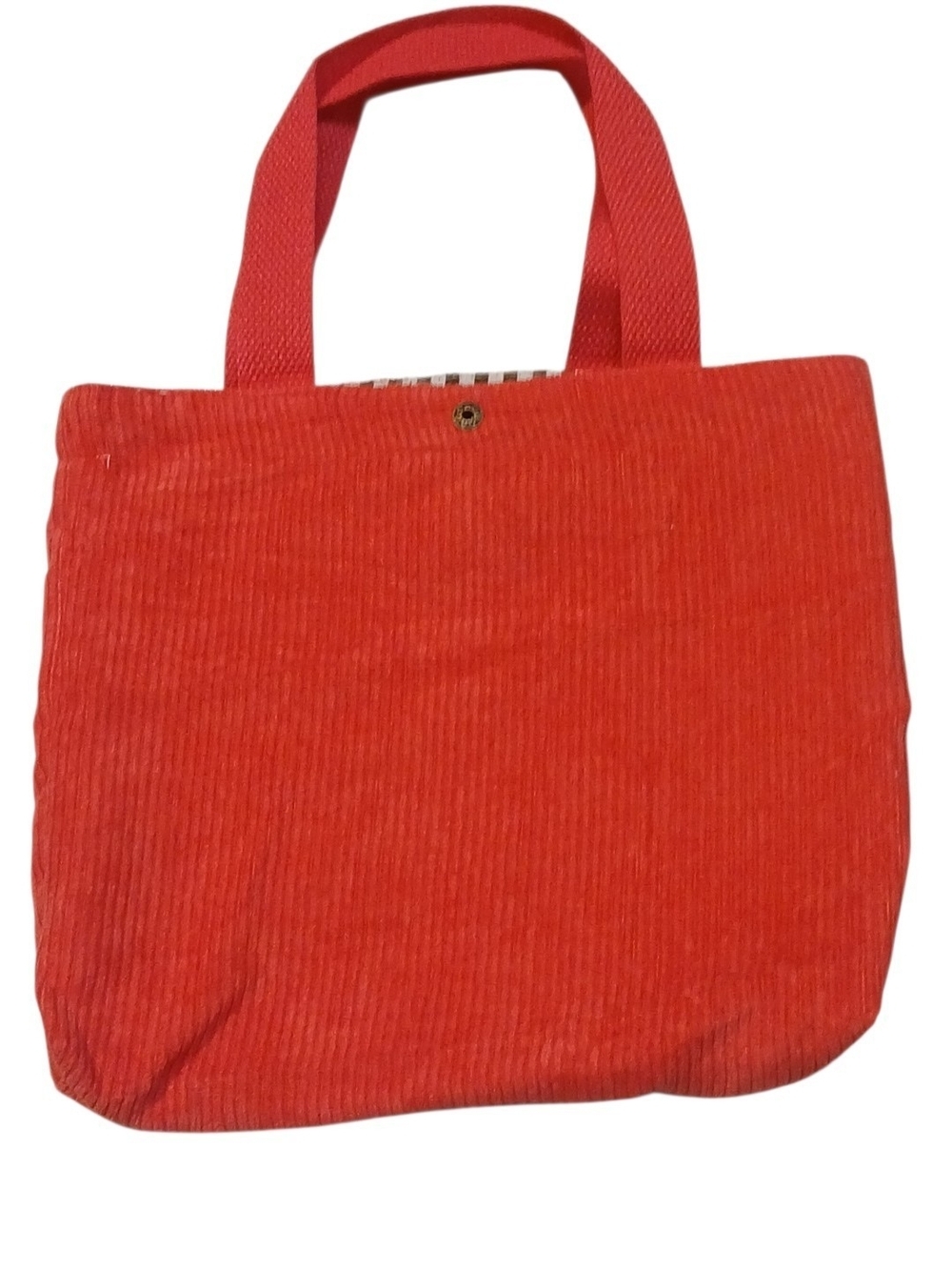 Peanuts -Corduroy ECO Friendly Tote/Hand Bag,The Whole Gang is Here,Inside Pocke - Picture 11 of 12